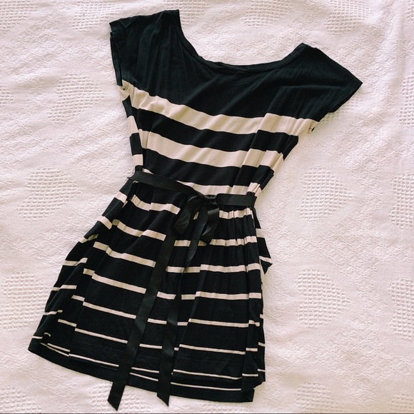 Max Rave black and cream striped tunic with ribbon - Picture 5 of 5
